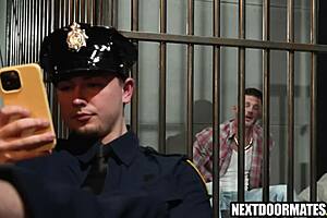 Hot Hunk Roman Todd Bribes Jail Guard Masyn Thorne for Steamy Anal Action!