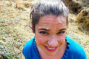 Public Cumwalk Facial Walk of Shame