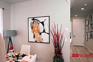 Redhead Stepsis Delivers the Hottest Thanksgiving Surprise with Petite Naked Action