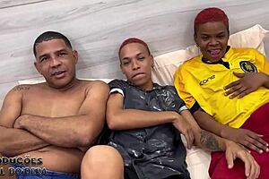 The big breasted milf casually licks and fingers the cute teen 18+