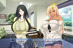 miku kohinata and laura bodewig in lesbian hentai play