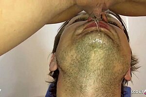 mature woman seduces young guy for anal 😈