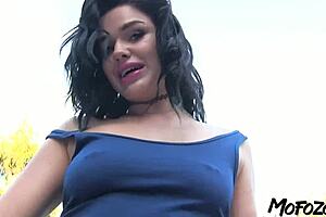 i love how black haired step sister got cum all over her ass