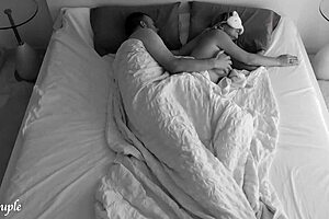 Hidden Cam Catches Amateur Couple’s Early Morning Interracial Fuck