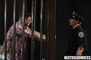 Hot Hunk Roman Todd Bribes Jail Guard Masyn Thorne for Steamy Anal Action!