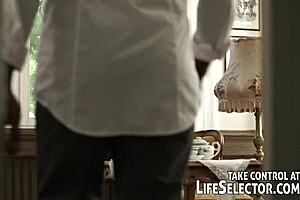 In the USA, gorgeous petite girls explore their anal fantasies interactively