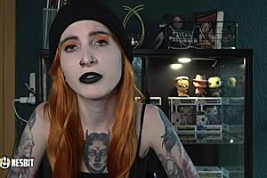 Reverse gangbang fantasy unfolds as German beauties Lou Nesbit and Lia Louise dominate in dirty talk and domination