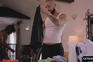 Intense Emotional Black Gay Bodybuilder Fucking with Monster Cock