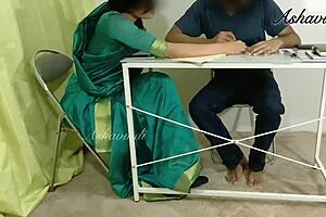 My desi teacher surprised me with an amazing footjob session 😍