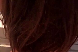 Girl with perfect ass enjoys a private moment in the bathroom.