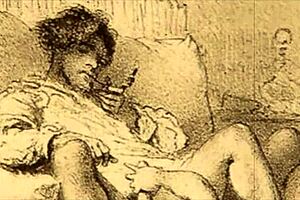 Vintage Comic Illustrations with Subtle Erotic Touches