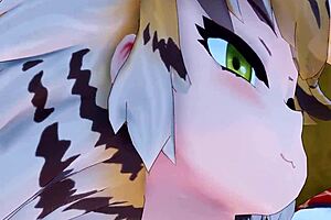 Bengaru Tora from Kemono Friends in emotional anime hentai fuck.