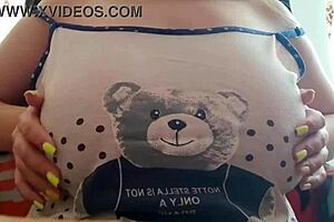 shy stepsister shows big tits to camera instead of studying