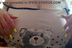 shy stepsister shows big tits to camera instead of studying