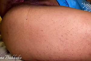 Mini gangbang with four men fucking me bareback and creampie