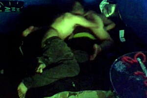 A big-chested amateur gets face-fucked by her man while they are in the bedroom