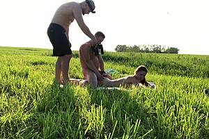 russian teen 18+ drilled hard backstage in raw action