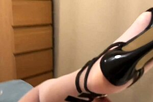 ukrainian beauty helen licks pussy while masturbating in fpov