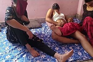 Stepsisters Share Stepbrother In Threesome Sex Hindi Talking