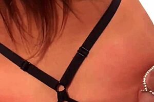 Girl with perfect ass enjoys a private moment in the bathroom.