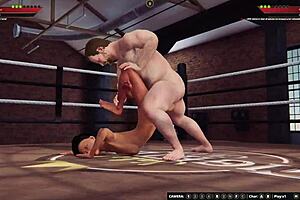 Ethan vs Meigui II, naked fighters battling it out!