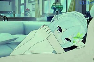 Kokkoro fucks chieru in hentai