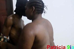 My delivery guy got a good big black cock fucking my huge bbw pussy in missionary.