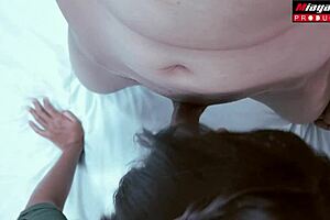 Thai students get creampied in ass by big cock