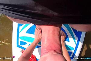 we noticed risky outdoor fuck by river with alisa lovely