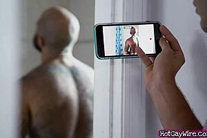 guy gets aroused by his hairy stepdad - gay porn?