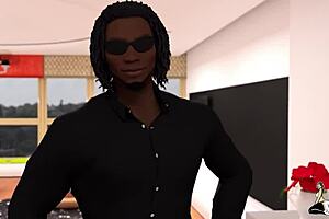 two curvy milfs slip off to split a massive thick cock