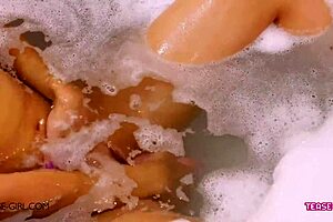 sexy petite teen gets massage from father in law on sofa pov