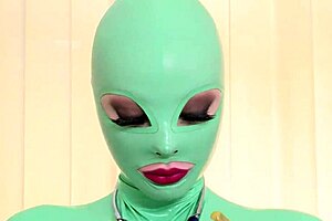 What kind of clinic is this? with deepthroat in latex