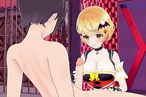 Tokoyami Towa And Yozora Mel Intense Sex