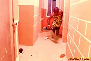 My husband and co-wife share a moment while i watch