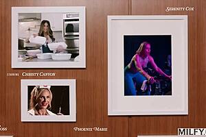 Milfy Brandi Love gets spit roasted by two monster black cocks