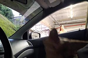 Beautiful Woman Masturbates In Public