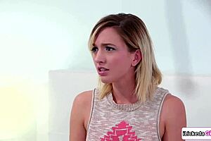 Milf Joins Lesbian Stepdaughter Licking Asian Girlfriend in Shaved Pussy 3some