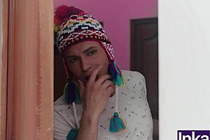 Step-siblings caught fucking secretly after Peruvian event with big dick