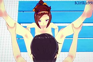 sakura, experience intense creampie sex in 3d hentai.