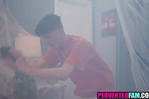 step mom and step son halloween sex