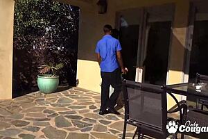 Lsiah Maxwell Gags On Big Black Cock Cumshot