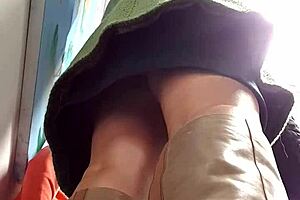 Hidden cam upskirt spying video