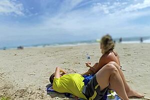 Public Milf Handjob Turns Into Explosive POV Cumshot in Front of Onlookers.