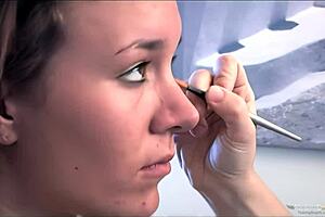 Model Sucks Giant Cock in Heels