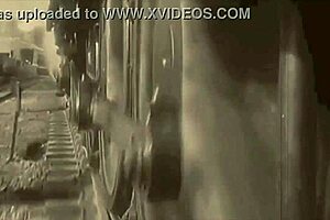 Vintage Woman With Hairy Pussy Gets Fucked In Steam Age