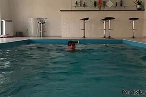 Public Swimming Pool Lesbian Fisting!