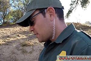 police facial with a border-hopping redhead who loves cock