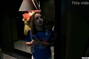 An Italian Fan from Napoli Cheats on Her Boyfriend and Agrees to Get Her Ass Pounded to Apologize
