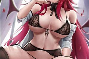 Highschool dxd - rias gremory slideshow - highschool dxd hentai compilation